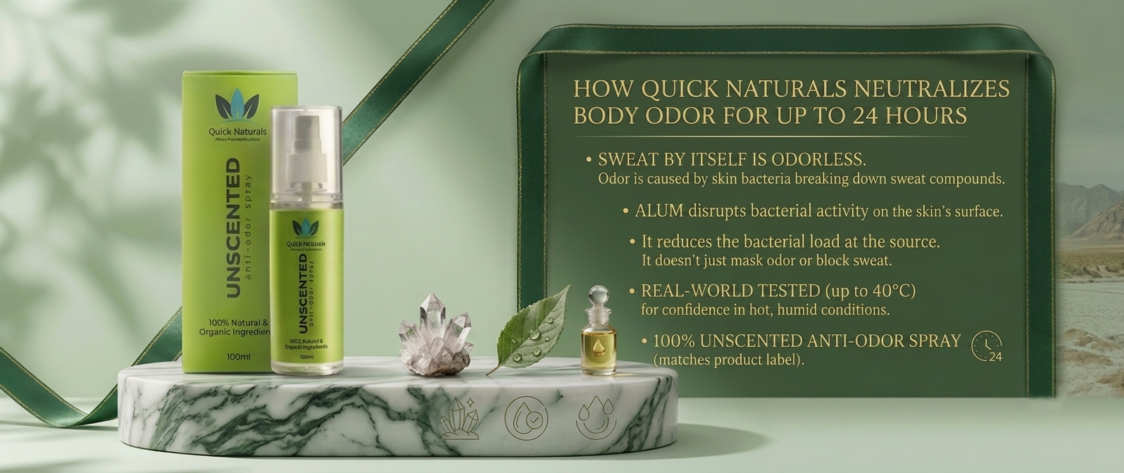 How Does Quick Naturals Kill Body Odor for Up to 24 Hours?